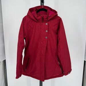 Merrell Womens Opti Shell‎ Parka Red Size Medium Hooded Winter Insulated Jacket